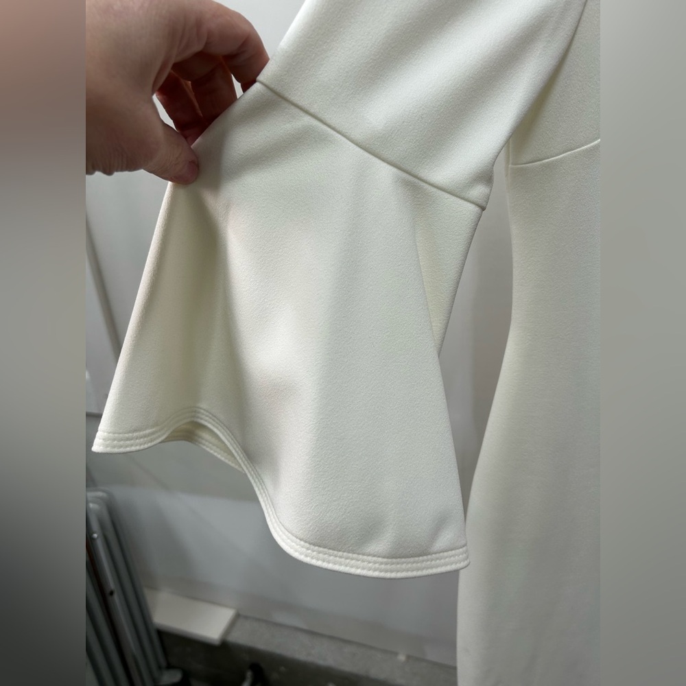 Calvin Klein Cream Long Sleeve Dress - Picture 3 of 10